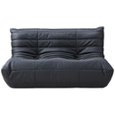  Meridian Relax 54.75" Black Vegan Leather Upholstered Loveseat IMAGE 3