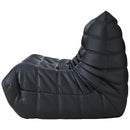  Meridian Relax 54.75" Black Vegan Leather Upholstered Loveseat IMAGE 4