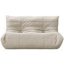  Meridian Relax 54.75" Cream Vegan Leather Upholstered Loveseat IMAGE 3