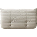  Meridian Relax 54.75" Cream Vegan Leather Upholstered Loveseat IMAGE 5