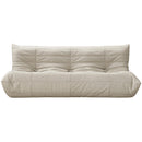  Meridian Relax 77.75" Cream Vegan Leather Upholstered Sofa IMAGE 3