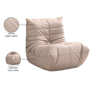  Meridian Relax Tan Vegan Leather Upholstered Chair IMAGE 10