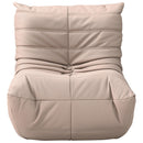  Meridian Relax Tan Vegan Leather Upholstered Chair IMAGE 3