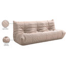  Meridian Relax 77.75" Tan Vegan Leather Upholstered Sofa IMAGE 10