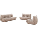  Meridian Relax 77.75" Tan Vegan Leather Upholstered Sofa IMAGE 8