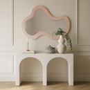  Meridian Oblique Pink Iron Frame Mirror IMAGE 2