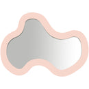  Meridian Oblique Pink Iron Frame Mirror IMAGE 3