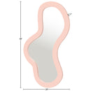  Meridian Oblique Pink Iron Frame Mirror IMAGE 7