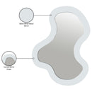  Meridian Oblique White Iron Frame Mirror IMAGE 8