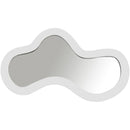  Meridian Oblique White Iron Frame Mirror IMAGE 3