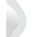  Meridian Oblique White Iron Frame Mirror IMAGE 6