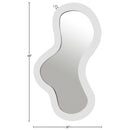  Meridian Oblique White Iron Frame Mirror IMAGE 7