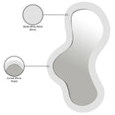  Meridian Oblique White Iron Frame Mirror IMAGE 8