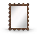  Meridian Vassa Brown Burl Veneer Mirror IMAGE 1