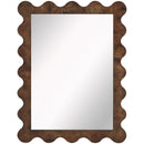  Meridian Vassa Brown Burl Veneer Mirror IMAGE 3