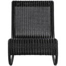  Meridian Antigua Black Wicker Outdoor Patio Rocking Chair IMAGE 3