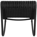  Meridian Antigua Black Wicker Outdoor Patio Rocking Chair IMAGE 5