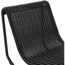  Meridian Antigua Black Wicker Outdoor Patio Rocking Chair IMAGE 6