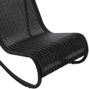  Meridian Antigua Black Wicker Outdoor Patio Rocking Chair IMAGE 7