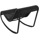  Meridian Antigua Black Wicker Outdoor Patio Rocking Chair IMAGE 8