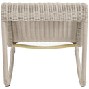  Meridian Antigua Cream Wicker Outdoor Patio Rocking Chair IMAGE 5