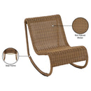  Meridian Antigua Natural Wicker Outdoor Patio Rocking Chair IMAGE 11