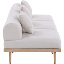  Meridian Laguna 106.5" Beige Resilient Water Resistant Fabric Upholstered 3 pc Outdoor Patio Modular Sofa IMAGE 4