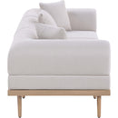  Meridian Laguna 106.5" Beige Resilient Water Resistant Fabric Upholstered 3 pc Outdoor Patio Modular Sofa IMAGE 3