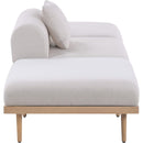  Meridian Laguna 106.5" Beige Resilient Water Resistant Fabric Upholstered 3 pc Outdoor Patio Modular Sofa IMAGE 3