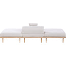  Meridian Laguna 106.5" Beige Resilient Water Resistant Fabric Upholstered 3 pc Outdoor Patio Modular Sofa IMAGE 4