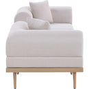  Meridian Laguna 106.5" Beige Resilient Water Resistant Fabric Upholstered 3 pc Outdoor Patio Modular Sofa IMAGE 3