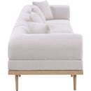  Meridian Laguna 142" Beige Resilient Water Resistant Fabric Upholstered 4 pc Outdoor Patio Modular Sofa IMAGE 3