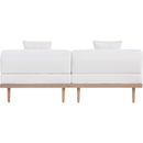  Meridian Laguna 71" Cream Resilient Water Resistant Fabric Upholstered 2 pc Outdoor Patio Modular Loveseat IMAGE 4