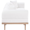  Meridian Laguna 106.5" Cream Resilient Water Resistant Fabric Upholstered 3 pc Outdoor Patio Modular Sofa IMAGE 3