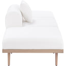  Meridian Laguna 106.5" Cream Resilient Water Resistant Fabric Upholstered 3 pc Outdoor Patio Modular Sofa IMAGE 3