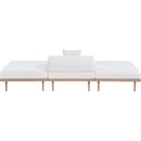  Meridian Laguna 106.5" Cream Resilient Water Resistant Fabric Upholstered 3 pc Outdoor Patio Modular Sofa IMAGE 4