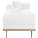  Meridian Laguna 106.5" Cream Resilient Water Resistant Fabric Upholstered 3 pc Outdoor Patio Modular Sofa IMAGE 3