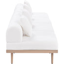  Meridian Laguna 142" Cream Resilient Water Resistant Fabric Upholstered 4 pc Outdoor Patio Modular Sofa IMAGE 3