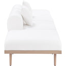  Meridian Laguna 142" Cream Resilient Water Resistant Fabric Upholstered 4 pc Outdoor Patio Modular Sofa IMAGE 3