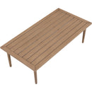  Meridian Laguna Natural Aluminum Outdoor Patio Coffee Table IMAGE 4