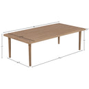  Meridian Laguna Natural Aluminum Outdoor Patio Coffee Table IMAGE 7