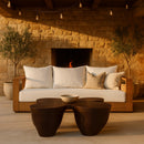  Meridian Fiore Brown Concrete Indoor/Outdoor Coffee Table IMAGE 2