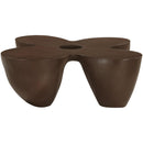  Meridian Fiore Brown Concrete Indoor/Outdoor Coffee Table IMAGE 5