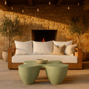  Meridian Fiore Green Concrete Indoor/Outdoor Coffee Table IMAGE 2