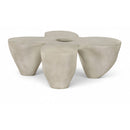  Meridian Fiore Beige Concrete Indoor/Outdoor Coffee Table IMAGE 1