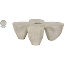  Meridian Fiore Beige Concrete Indoor/Outdoor Coffee Table IMAGE 9