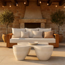 Meridian Fiore Taupe Concrete Indoor/Outdoor Coffee Table IMAGE 2