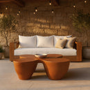 Meridian Fiore Terracotta Concrete Indoor/Outdoor Coffee Table IMAGE 2