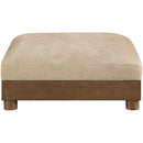  Meridian Turin Beige Fabric Upholstered Modular Ottoman IMAGE 2