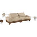  Meridian Turin 95.5" Beige Fabric Upholstered 2 pc Modular Loveseat IMAGE 7